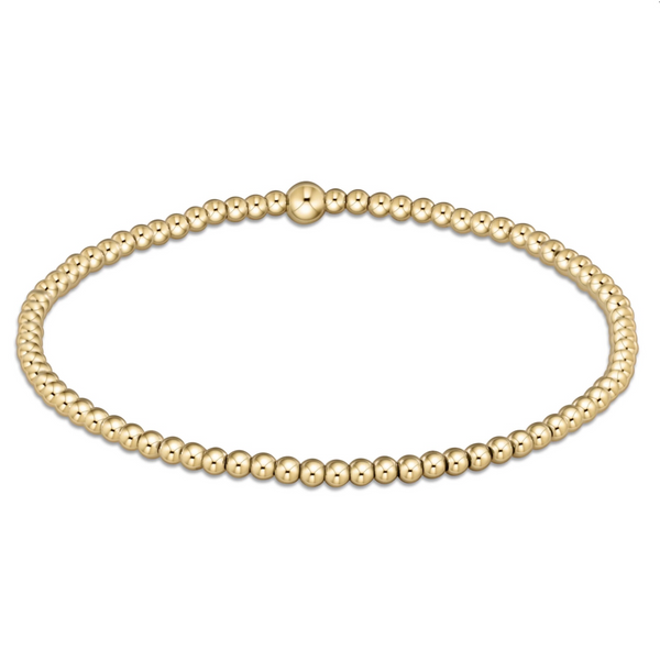 Classic Gold 2.5mm bead bracelet