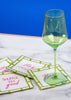Mahjong Embroidered Cocktail Napkins