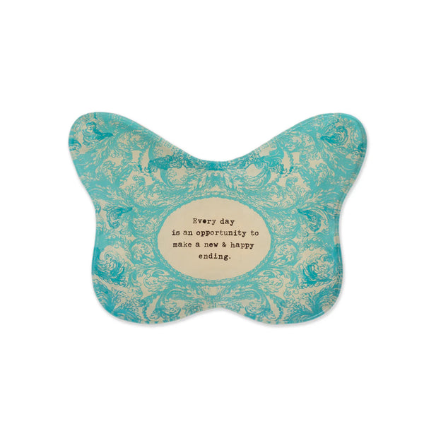 Small Butterfly Decoupage Plate