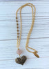 Brass Heart Pendant Necklace