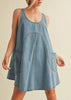 Denim Dress w/ Side Pocket