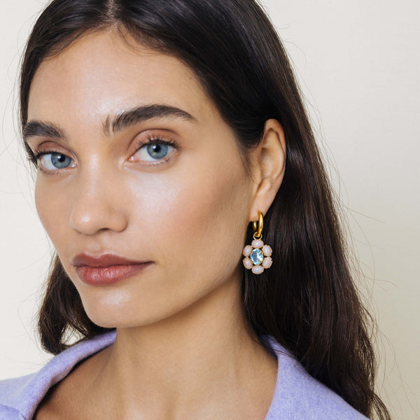 Huggie Hoops w/ Charms