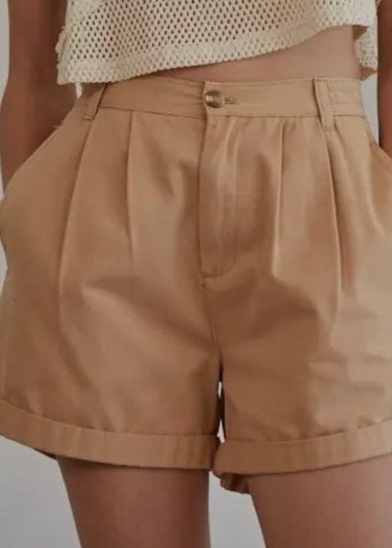Pleated Relaxed Shorts