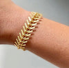 Fishbone Gold Bracelet