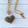 Brass Heart Pendant Necklace