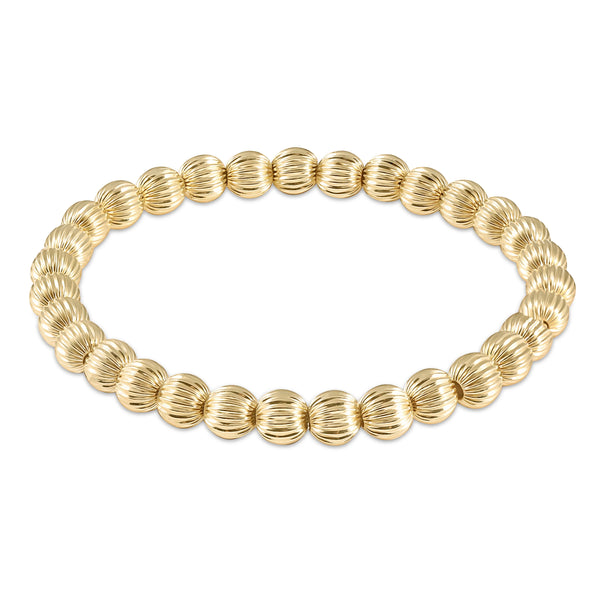 Dignity Gold 6mm bead bracelet