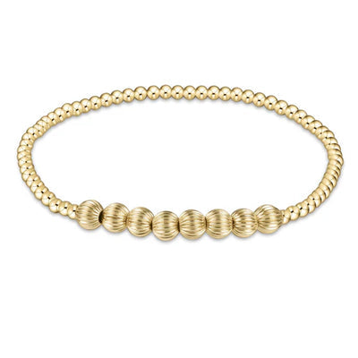 Dignity Beaded Bliss 2.5mm bead bracelet- 5mm gold
