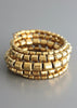 Gold Plated Hematite Wrap Bracelet