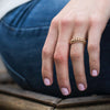 Classic gold 3mm bead ring