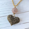 Brass Heart Pendant Necklace
