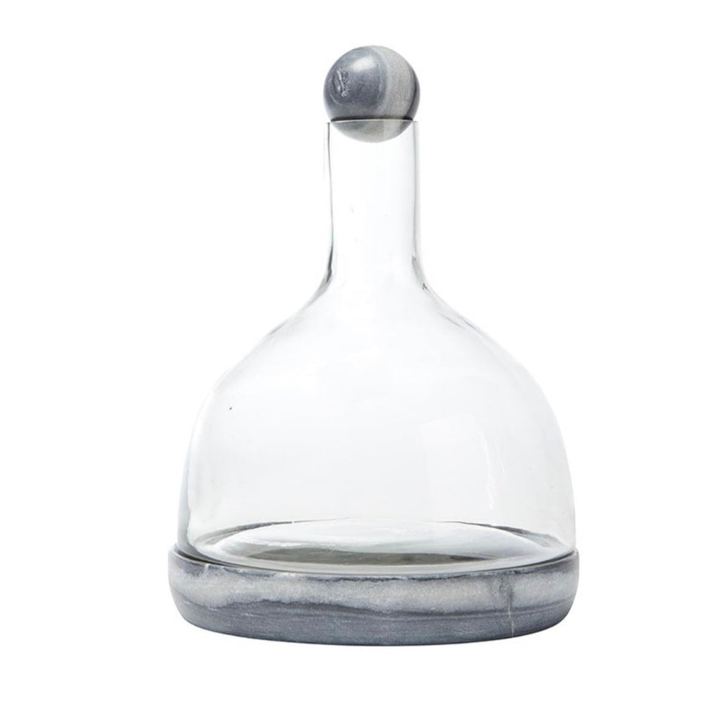 Marble & Glass Wine Carafe
