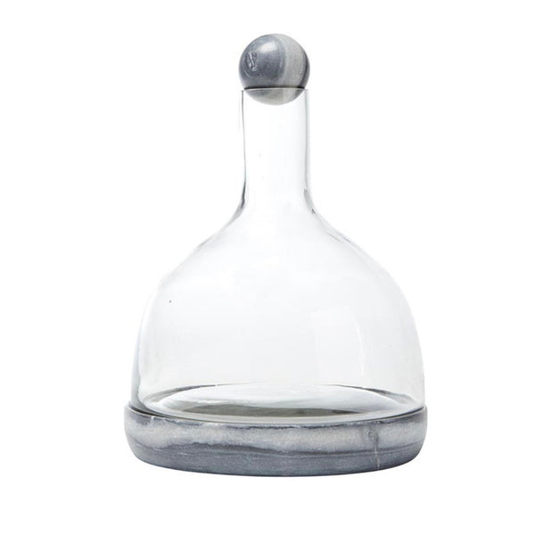 Marble & Glass Wine Carafe