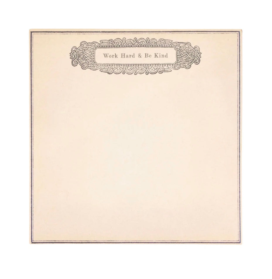 Work Hard & Be Kind Small Notepad