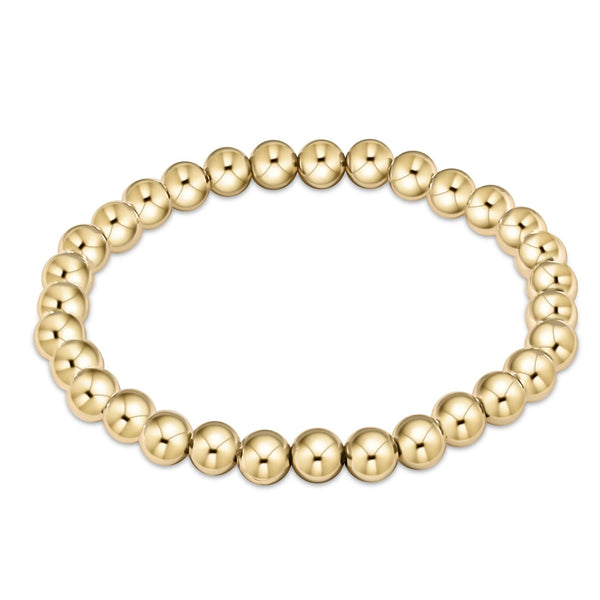 Classic Gold 6mm bead bracelet