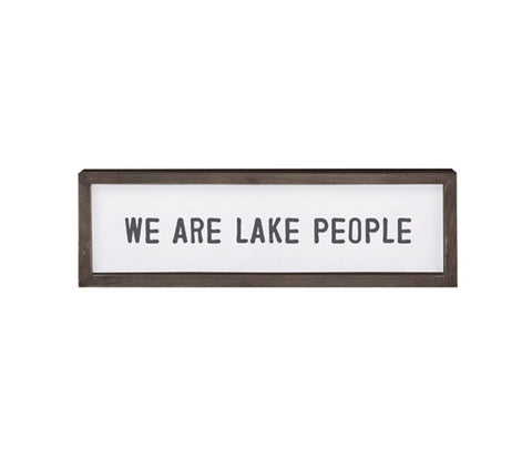Wood Sign - Lake People