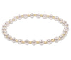 Classic Grateful Pattern 4mm bead bracelet - pearl
