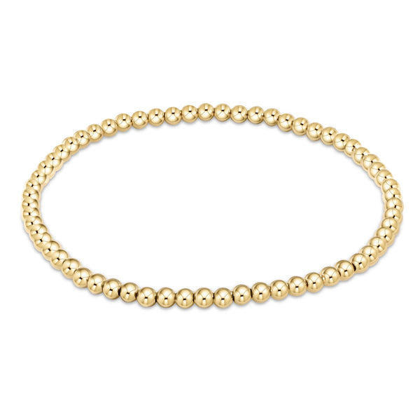 Classic Gold 3mm bead bracelet