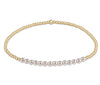 Gold Bliss 2mm bead bracelet - pearl