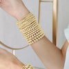 Classic Gold 8mm bead bracelet