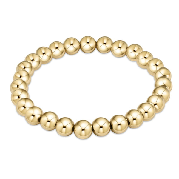 Classic Gold 7mm bead bracelet