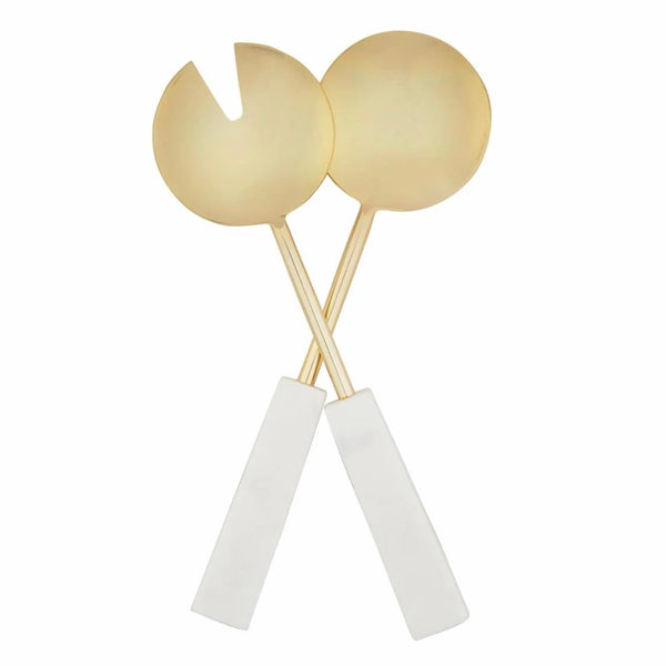 GOLD SALAD SERVERS SET