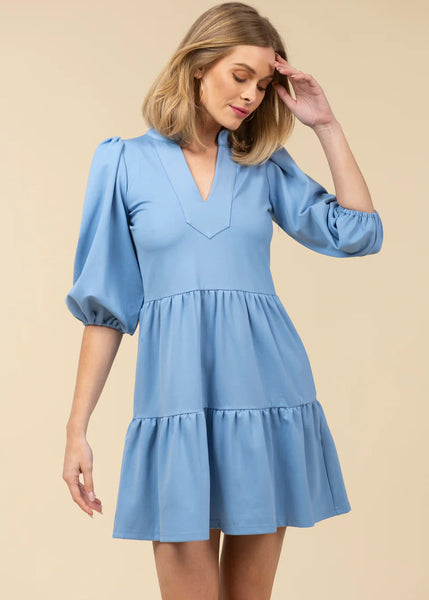The Tory Ponte Dress - Oxford