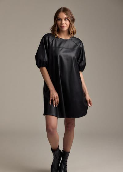RAINE LEATHER DRESS
