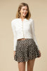 The Rose Sheer Skort - Chocolate Dot