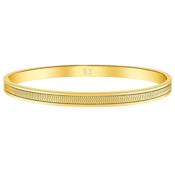 Nic Herringbone Bangle Bracelet