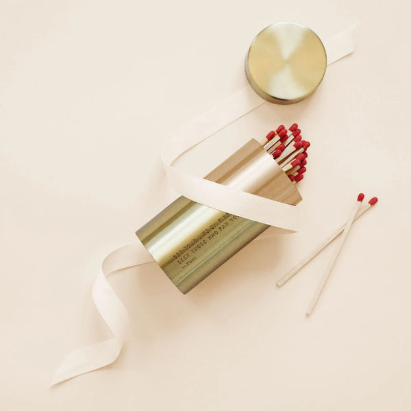 Brass Match Canister