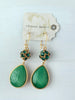 Emerald Teardrop Rhinestone Earring