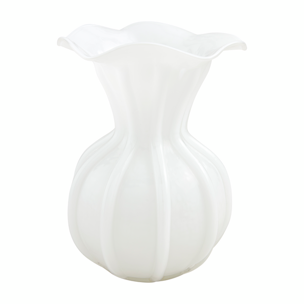 Ruffled Glass Vases Tip Top Design
