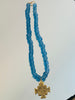 Glass Necklace w/ St. Ben