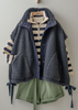 Teddy Fabric Utility Vest Jacket