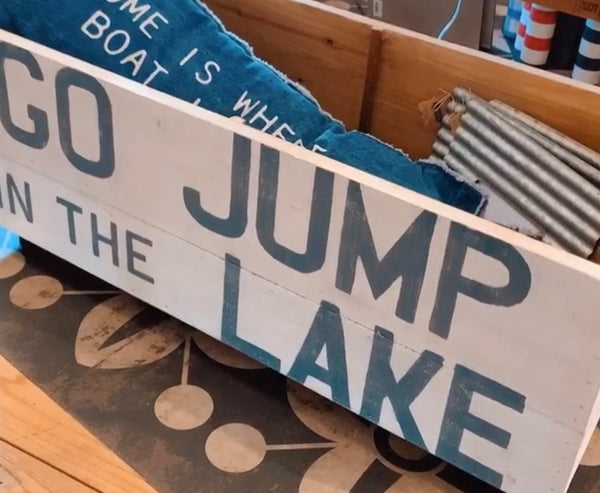 Go jump in the Lake cart – Tip Top Design