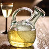 Round White Wine Decanter w/ Ice Pocket