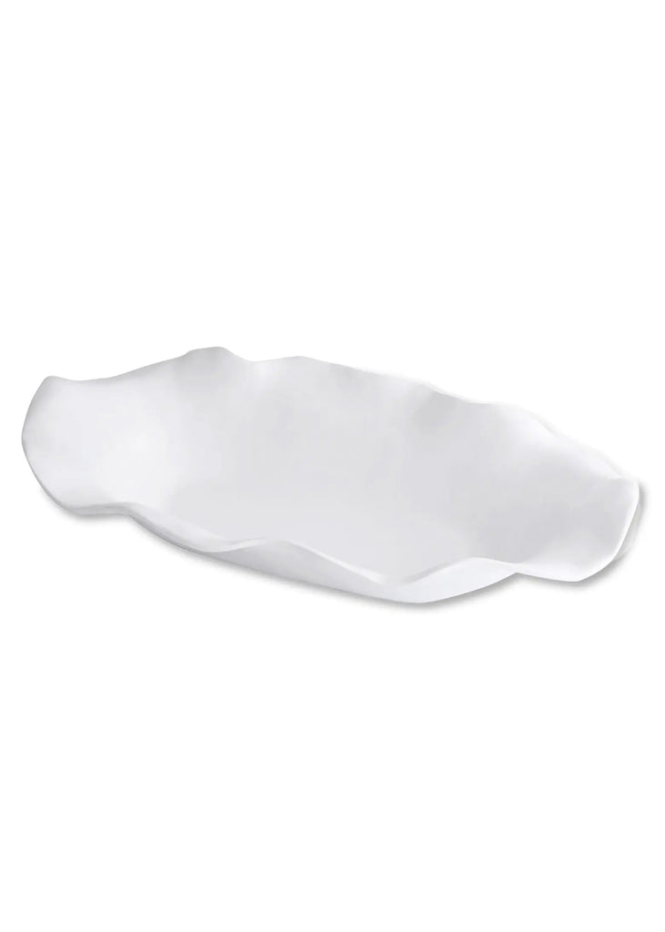 Vida Nube Extra Large Oval Centerpiece - White