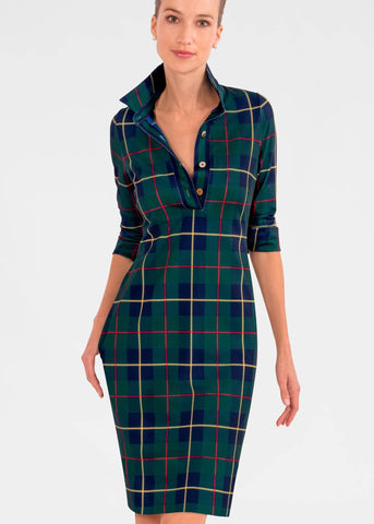 Everywhere Dress - Plaidly Cooper Green Multi