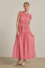 Smocked Gingham Maxi Dress