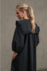 Cotton Ruffle Collar Smock Dress