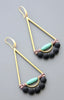 Turquoise and Black Earrings