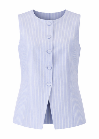 Oxford Stripe Vest