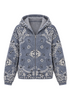 Pine Fuzzy Knit Hoodie Cardigan