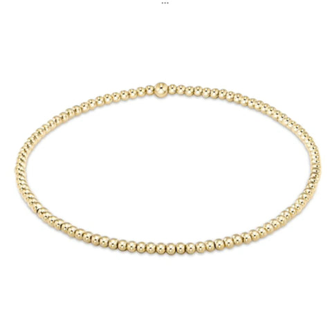 Classic Gold 2mm bead bracelet