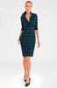 Gretchen Scott LLC - Everywhere Dress - Plaidly Cooper - Green Multi / S