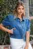 Puff Sleeve Denim Jacket