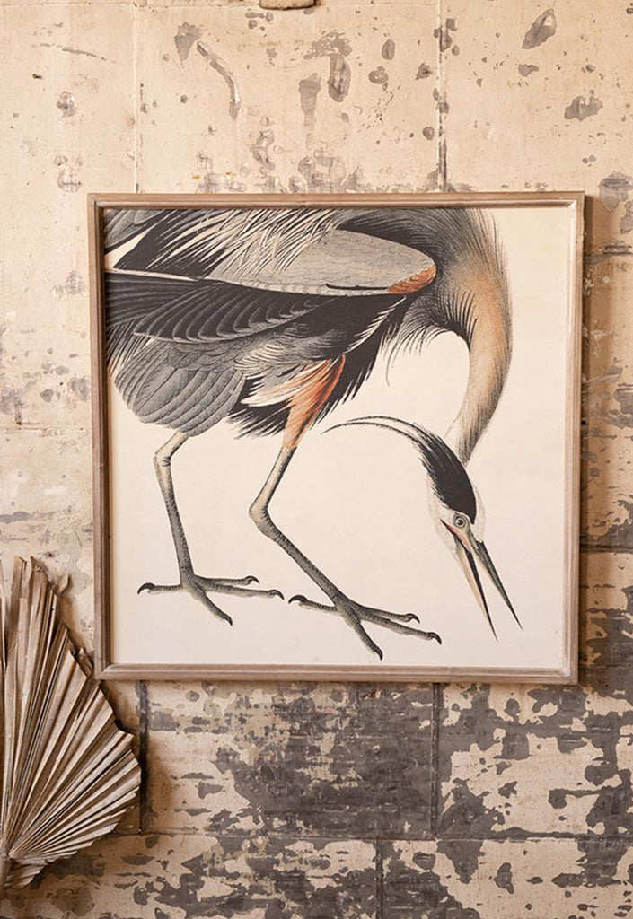 Crane framed print