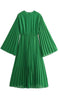 A-Sleeve Pleated Dress