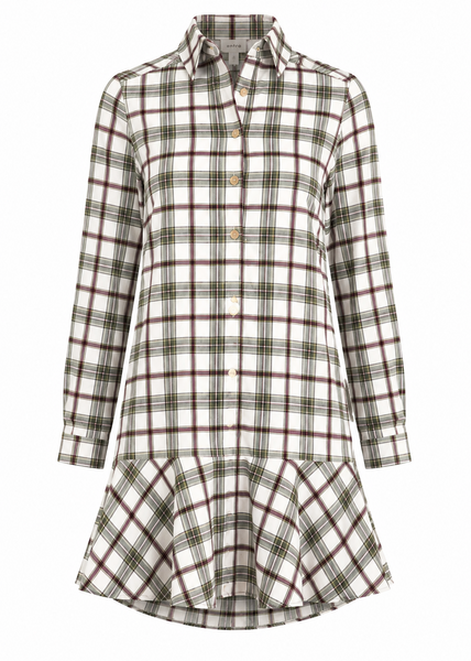 Cherry Dress - Oak Plaid