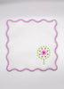 Mahjong Embroidered Cocktail Napkins